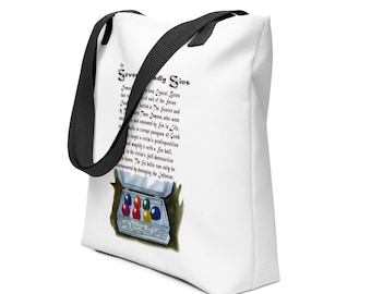Charmed 7 Deadly Sins Tote Bag