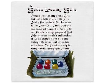 Charmed Double-Sided 7 Deadly Sins Pillow Case