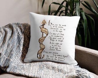 Charmed Incantation Spell Pillow