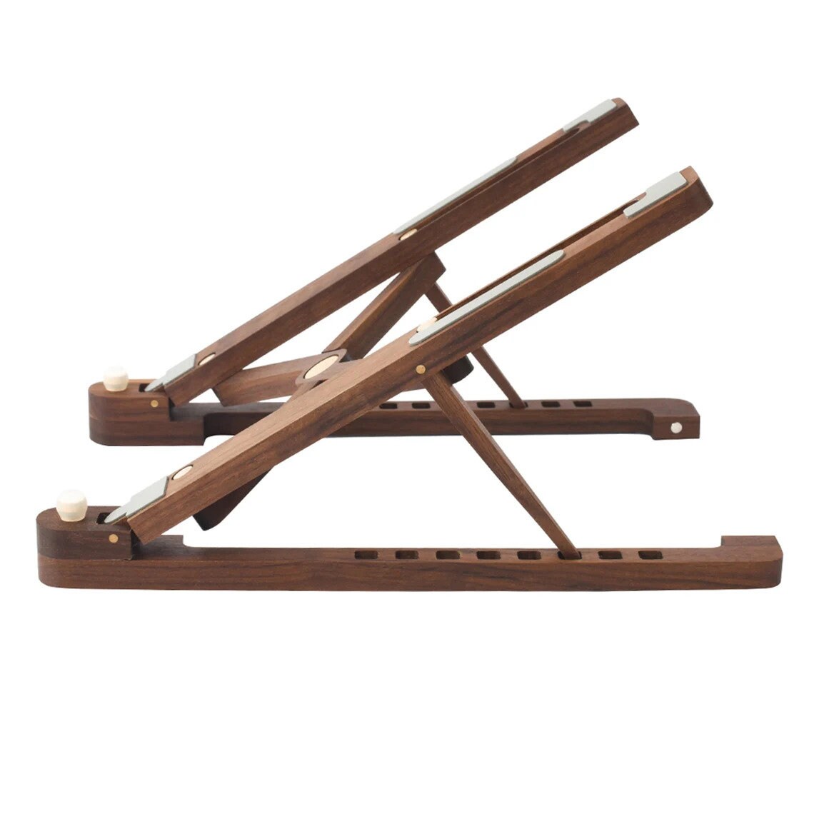 Wood Laptop Stand for Macbook Air Walnut Desk Organizer Etsy