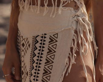 Gonna tribale da donna, abbigliamento da festival, gonna etnica boho, abbigliamento da cerimonia, abito da deserto