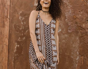 Tribal Ethnic Dress, Boho African Style, Bohemian Chic, Natural Clothing