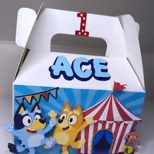 Bluey Party Favor Gable Box