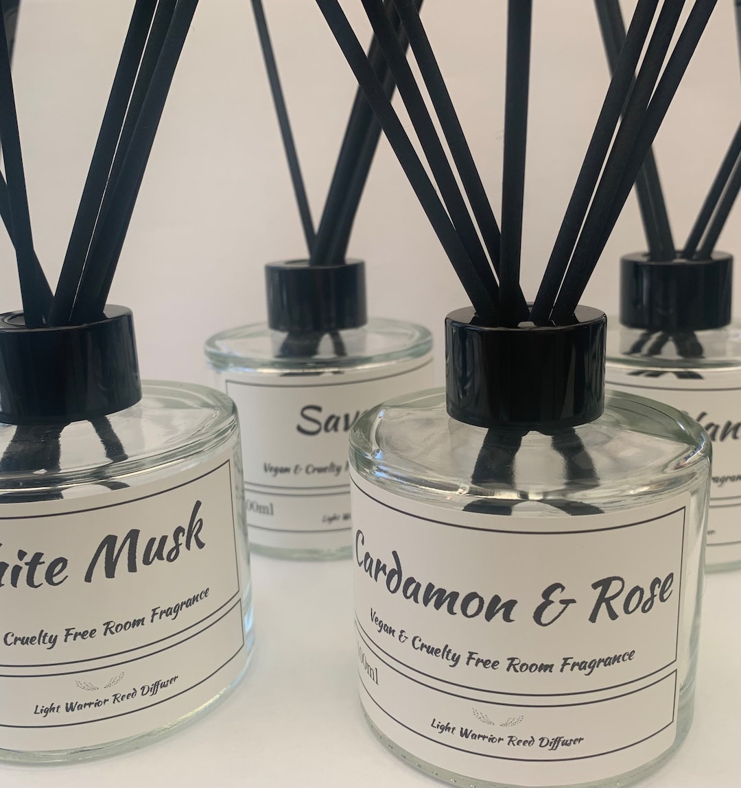 Reed Diffuser 100ML, Round Bottle, Natural Home /office Fragrance