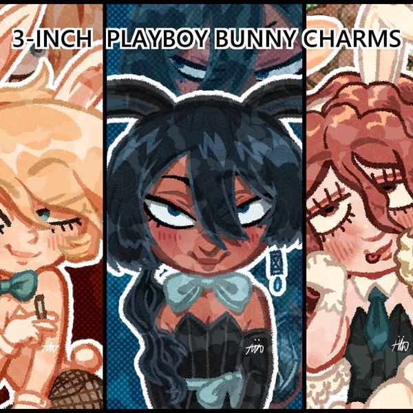 Year of The Bunny Playboy Acrylic Charms (Angel Devil/VNC Vanitas/DevilMan Ryo)