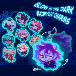 TWST Halloween Glow-in-the-Dark Acrylic Charms