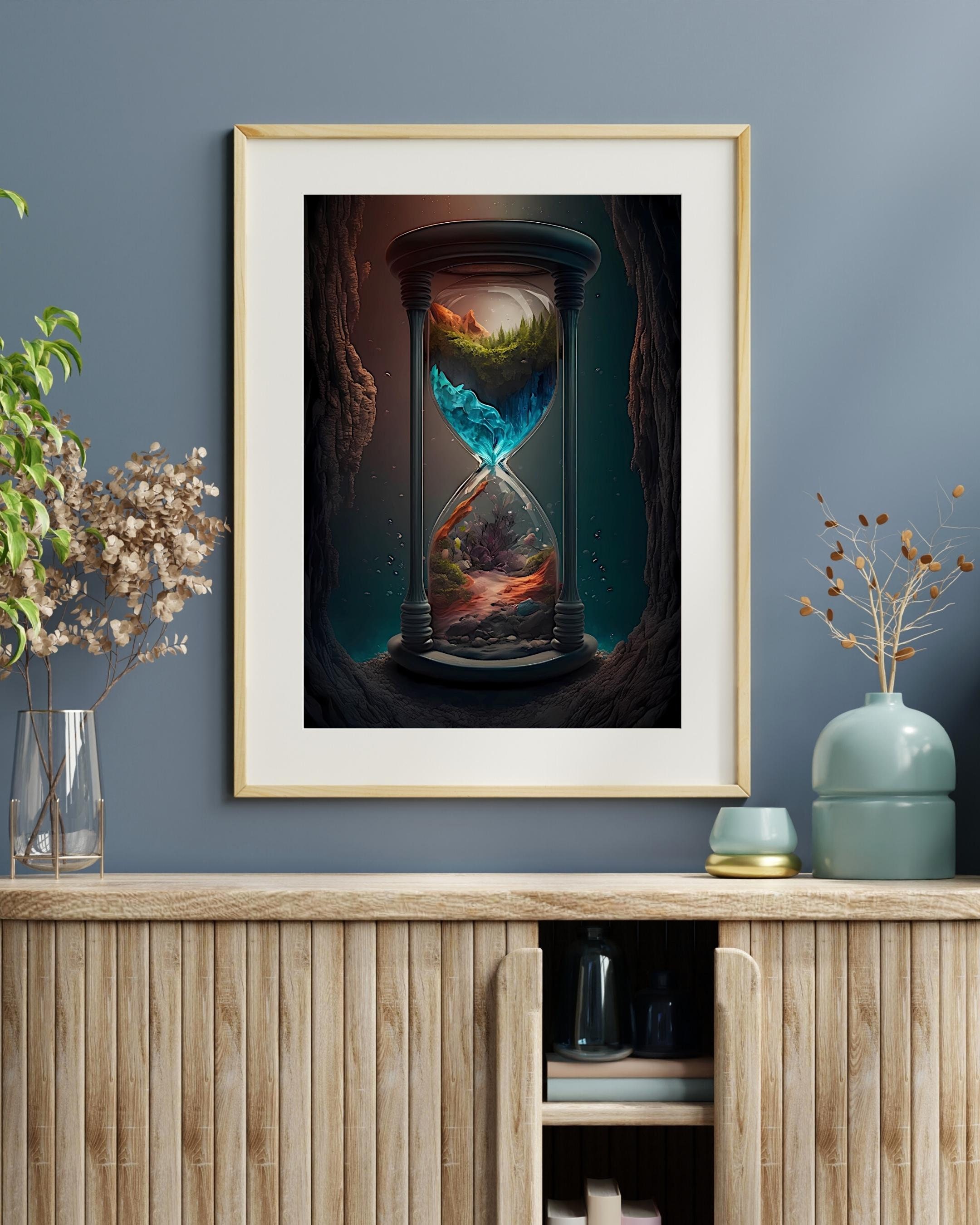 Fantasy Hourglass Wall Art Fantasy Hourglass Print Digital Etsy