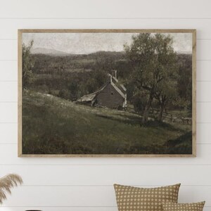 Samsung Frame TV Art English Countryside Print Moody Landscape Art Rustic Wall Décor for Farmhouse Vintage Painting Digital PRINTABLE