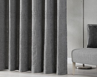 Orion Luxury Curtain, 2 Colors, Window Drapes, Rod Pockets - Grommet - Double French Pinch , Inverted Pleat Options, Bed Room Curtains