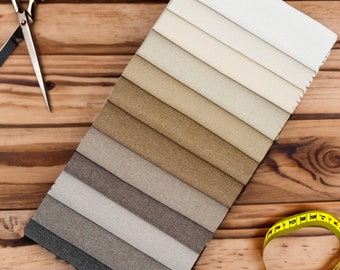 100% Blackout Linen Curtains, 2 Panel Sets or Single Panel Options, 24 Color and Multiple Pleat Options, Custom Sizes Available