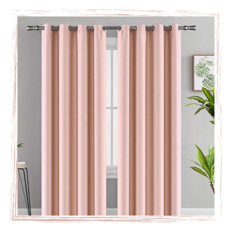 Luxury Retro Rustic Curtain Rod Set, Single/double Rod Sets, 1 1/6 30mm Rods, Wood Finials, Rod