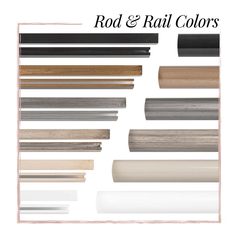 Luxury Retro Rustic Curtain Rod Set, Single/double Rod Sets, 1 1/6 30mm Rods, Wood Finials, Rod