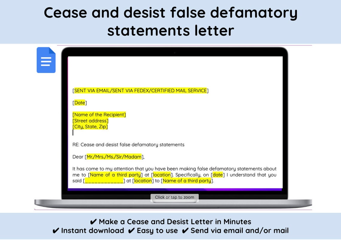 FALSE DEFAMATORY WRITING visual data 5