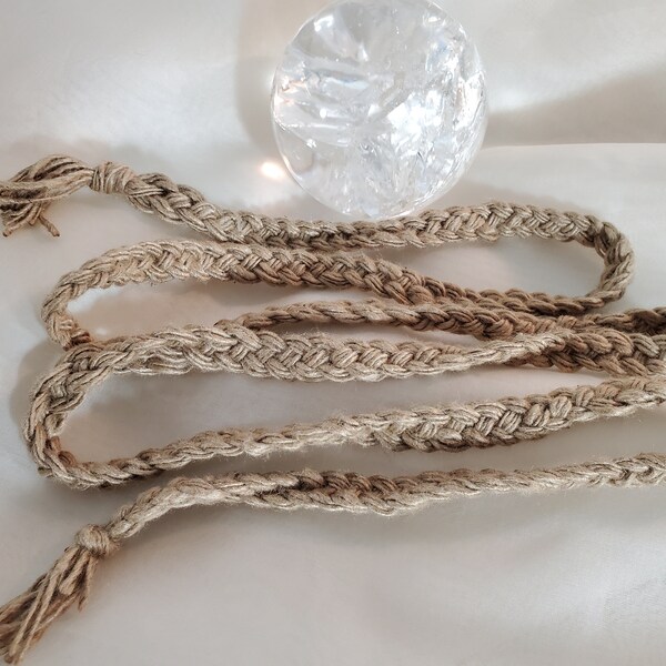 Gold Silk Handfasting Cord - Organic Natural Handmade