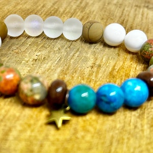Ice Age Hiker&#39;s Gemstone Charm Bracelet