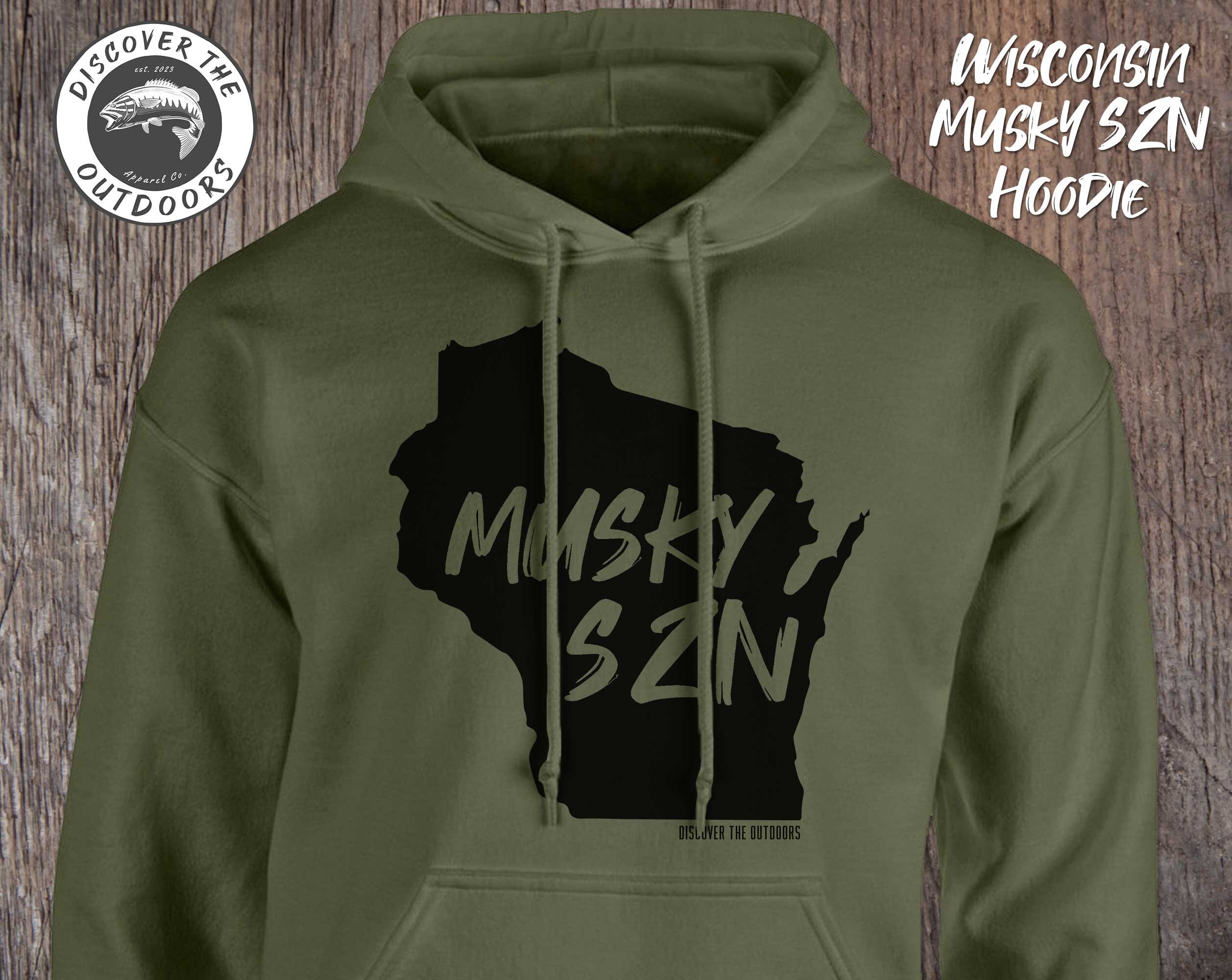 Wisconsin Musky Season Sweatshirt Musky Fishing Hoodie - Etsy
