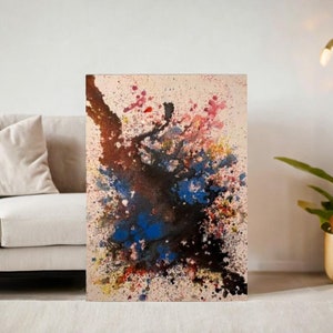 Abstract painting from Tanzania - 90 x 65 cm - wallart, zanzibar, big wall art, tanzania, east africa, canva, art for sale, house design