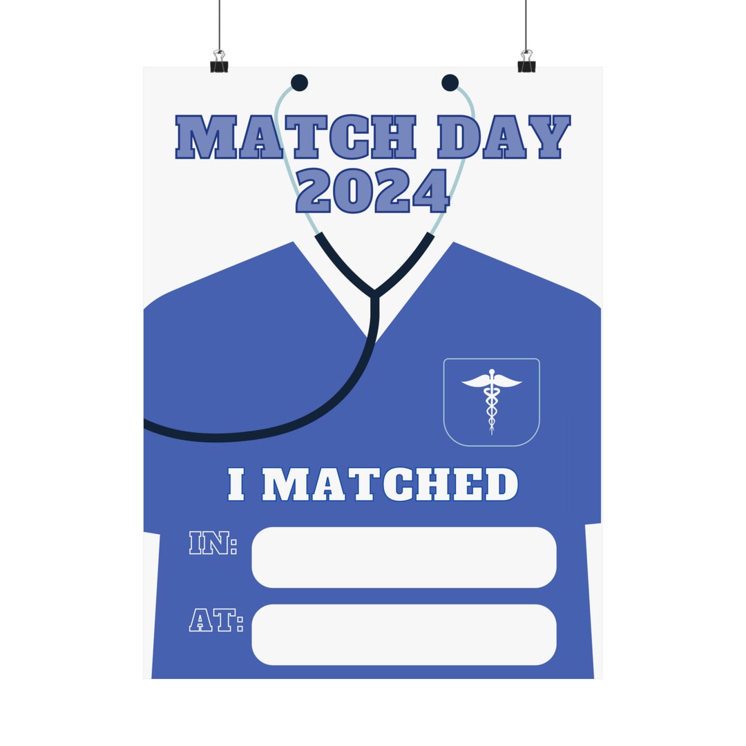 Match Day Residency 2024 Poster Etsy