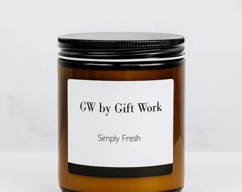 Simply Fresh Candle – White Tea, Citrus, Lavender & Clove | Spa-Inspired Scent | GW by GiftWork