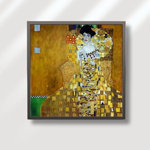 Iconic Vintage Painting Download: Gustav Klimt &#39;The Lady in Gold&#39;, High-Quality Art Nouveau Print