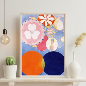 Digital Art Print, Hilma af Klint, The Ten Largest No. 2 - Childhood, 1907, Abstract Spiritual Art, Instant Download