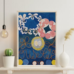 Digital Art Print, Hilma af Klint, The Ten Largest No. 1 - Childhood, 1907, Abstract Spiritual Art, Instant Download