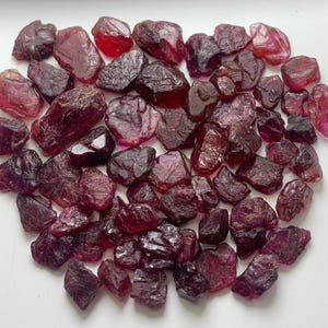 Rohrubin, 55 Karat, rote Edelsteine, Edelsteinschleifen, Facettieren