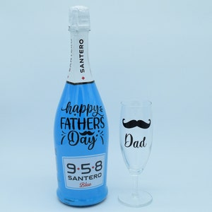 Bottiglia Personalizzata + Calice Santero 958 Festa del Papà Regalo Compleanno
