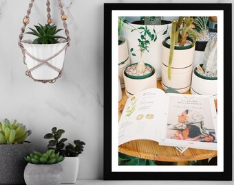 Botanical Vintage Plant Shop Digital Download Art Print, 35mm Film Vintage Wall Gallery Decor, Printable wall art, Plant lover gift