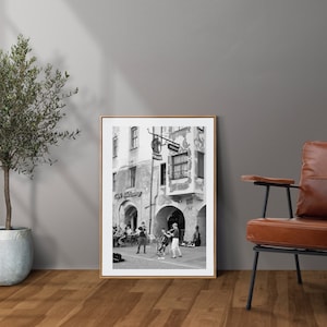 Innsbruck Austria Digital Download Art Print, Europe Traveling on film, B&W Home Decor Rustic Vintage Wall Gallery Decor, Musical Trio Art