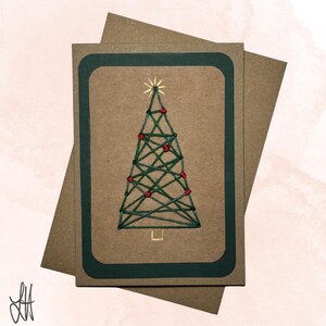 Handgemachte Grußkarte mit Umschlag A6 - Weihnachten / Original