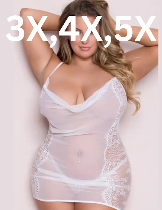 sexy lingerie for bbw Crotchless Lingerie Plus Size Teddies Lingerie Black Lace Crotchless Women  Sexy Teddies main image 1