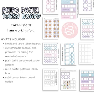 Printable Token Board Strips for Kids | Editable Reward Chart | ABA Tools for Speech, BCBAs, RBTs, Behavior Therapists Token boards