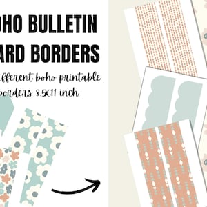 Boho Classroom Decor Bulletin Board Borders Printable Classroom Borders Classroom Decor Bundle