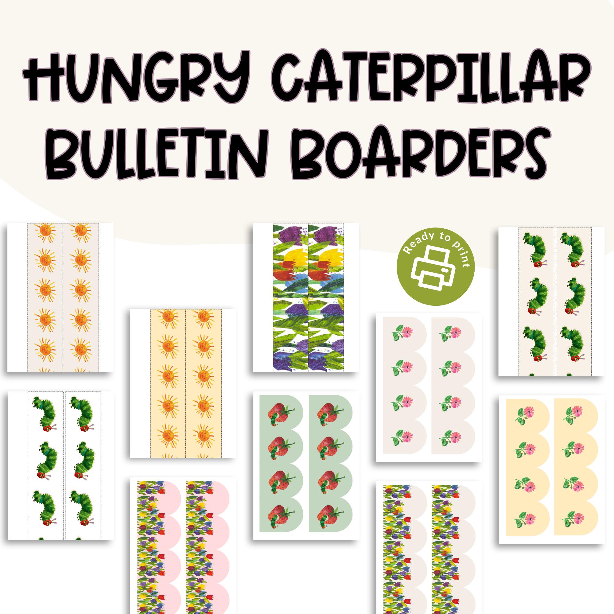 Hungry Caterpillar Borders Bundle Eric Carle Inspired – 24 Bulletin ...