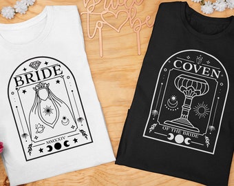 Tarot Bride and Coven Bachelorette Witchy Wedding