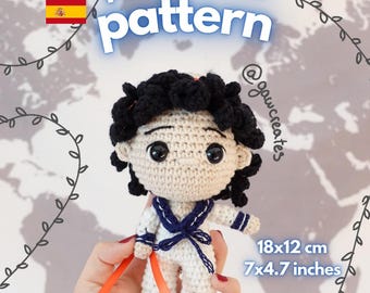 Patrón de Crochet de Amigurumi: Marinero "Wishbone" Inspirado en el artista Conan Gray