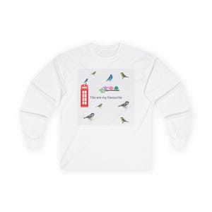 Ultra Cotton Long Sleeve Tee shirt, birds