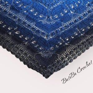 Step into the darkness Shawl crochet pattern