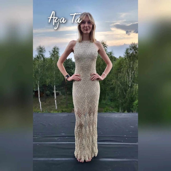 Patrón de vestido de encaje elegante para mujer peligrosa
