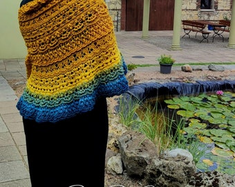 Twisted Mix - Elegant Lace Shawl Crochet Pattern