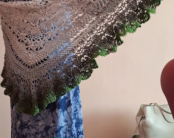 Alpine Edelweiss- Elegant Lace Crochet Shawl PDF Pattern Instant Download
