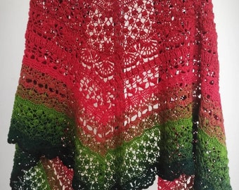 Crazy chorus - Shawl crochet pattern