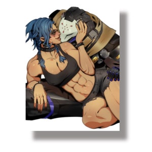 Overwatch Art Print Ramattra Junker Queen Art Print for Gamers Cute Art Print