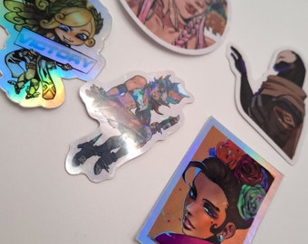 Overwatch Stickers Mercy sombra Junker Queen