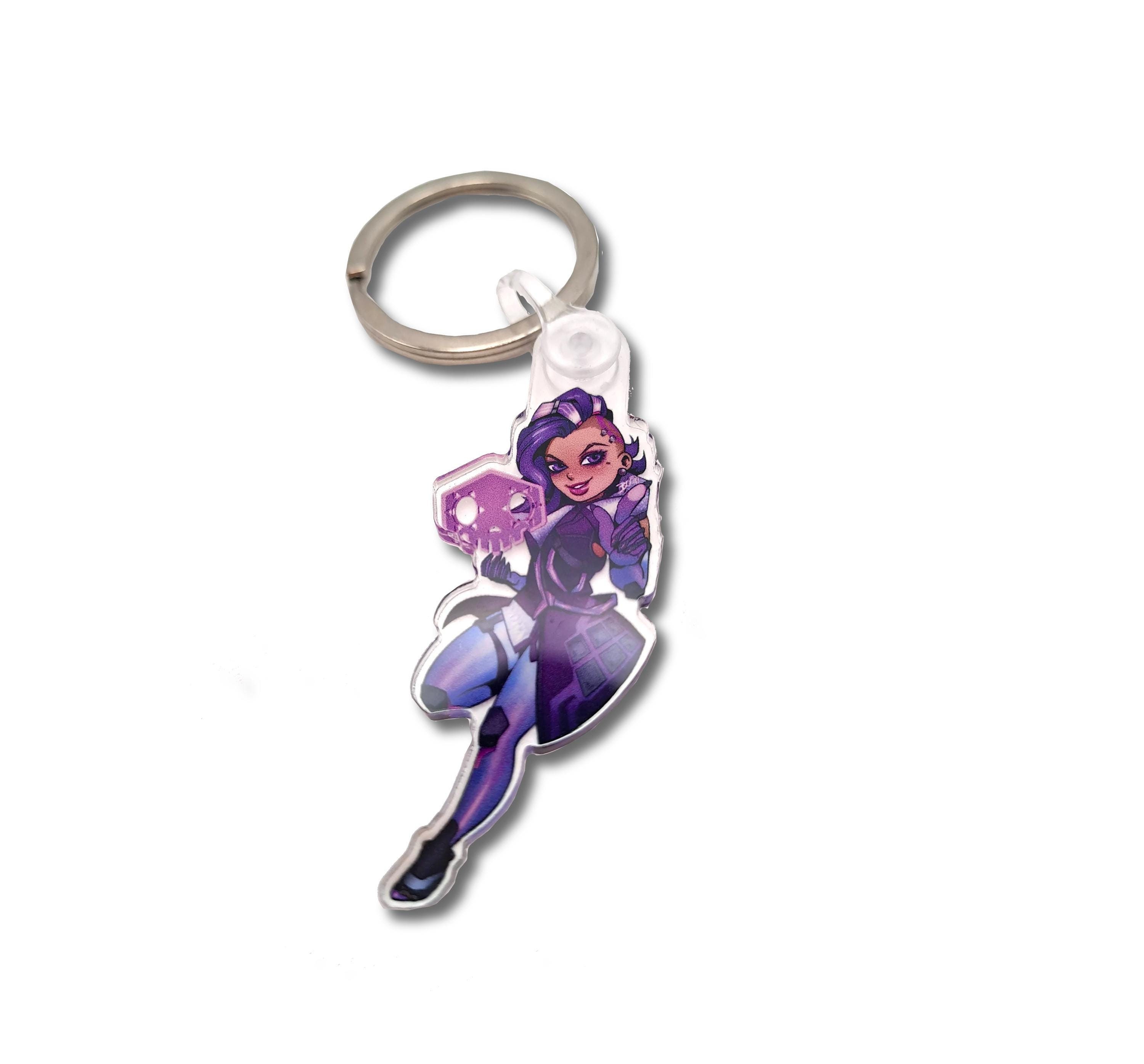 Overwatch Keychain cute Sombra keychain Cute Ita bag Keychain Gift for gamers