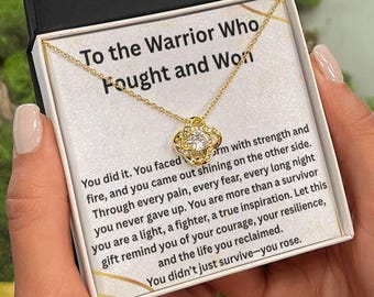 Gift Cancer Survivor Gift Beating Cancer Gift Inspirational Gift for Survivor Beating Cancer Jewelry for Fighter cancer free party Christmas