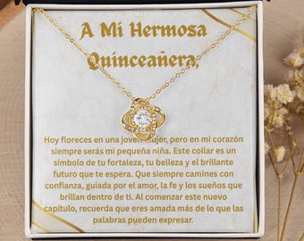 Quinceañera Gift for Girls 15th Birthday Gift for spanish message Gift for Daughter Gift for Niece Gift for Granddaughter Quinceanera gift