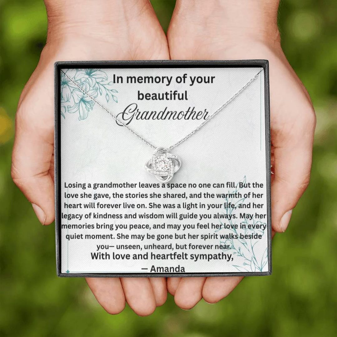 In Memory of Grandma Sympathy Gift for Loss of Grandmother Memorial ...