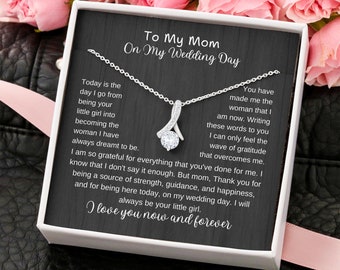 To my mother on my wedding day Gift thank you gift for mom unique mother of the bride gift for Wedding Day Bridesmaid gift from bride